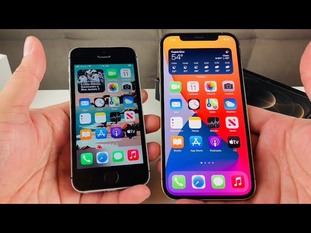 Iphone 12 Pro Vs Iphone Se 1st Gen Youtube