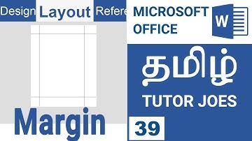 Margins in Microsoft Office Word Tamil |Layout Menu | COA | TNDTE | DOTE