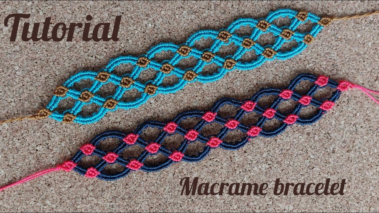Tutorial How to make a macrame bracelet step by step| Βραχιολι μακραμε ...