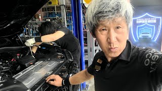 엔진오일 오토미션오일 교환정비 성능만  좋으면 백만원도 아까워 하지 않는다.2024년 6월 29일 에이치모빌 정비기술료 결제영상 .