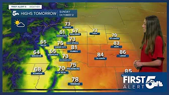 Breezy conditions will pick up on Sunday afternoon across southern Colorado