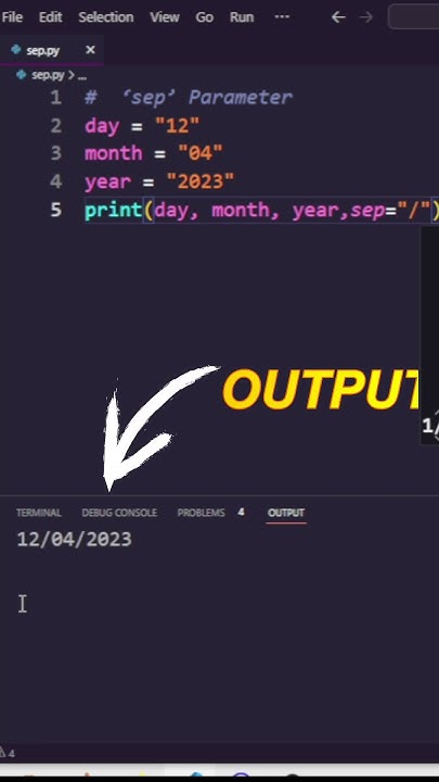 What is SEP Parameter in Python ??? - YouTube