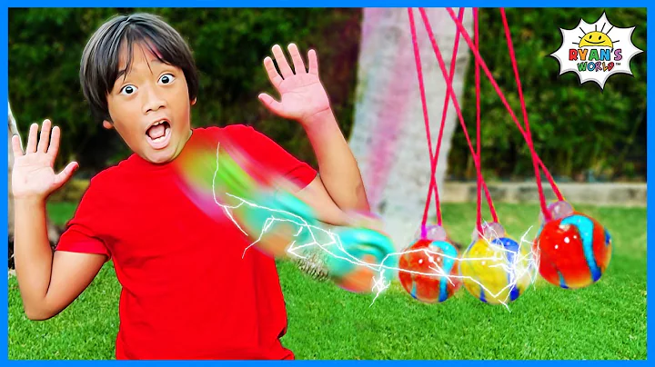 DIY How to make Easy Newton's Cradle at home for k...