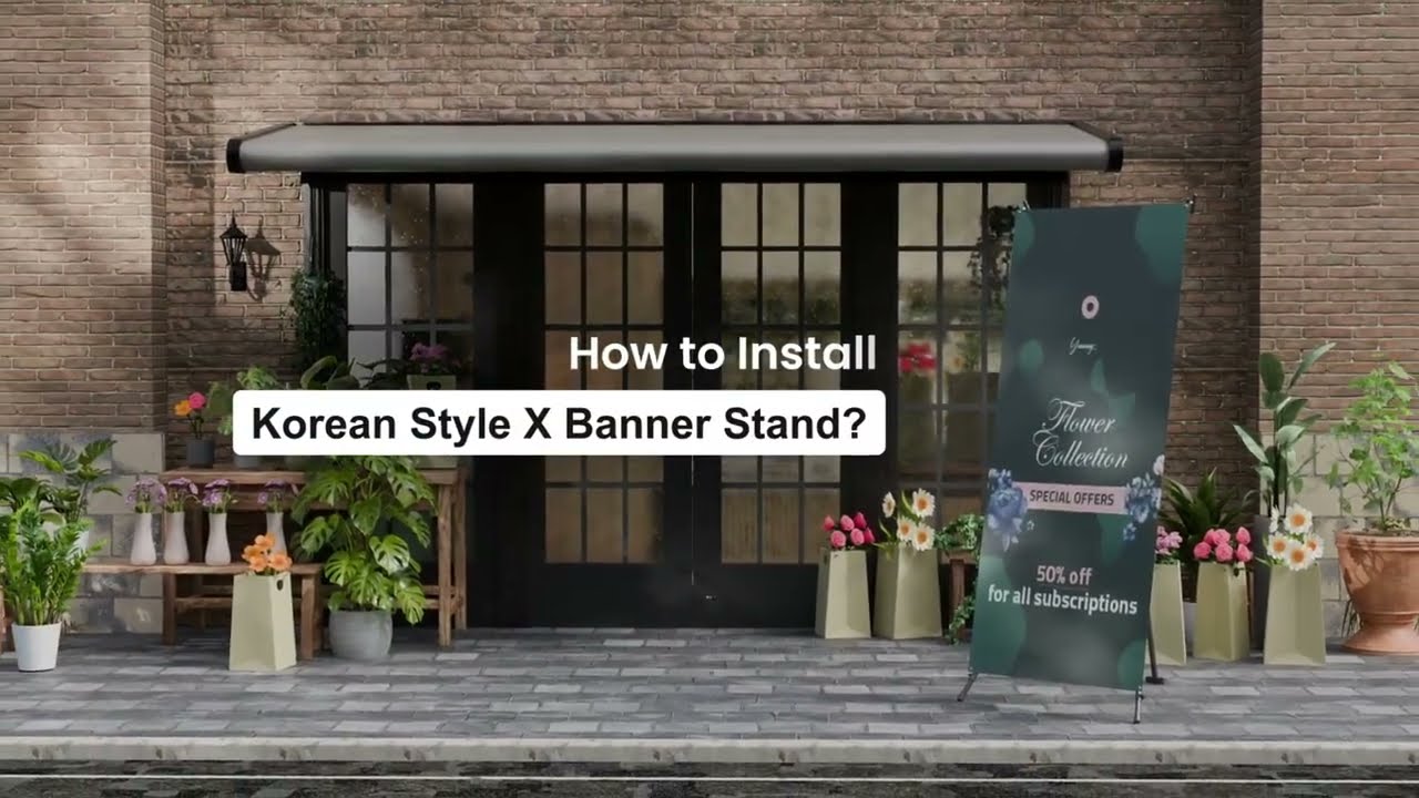 Shop for Korean Style X Banner Stands & Save Up to 35% | BannerBuzz