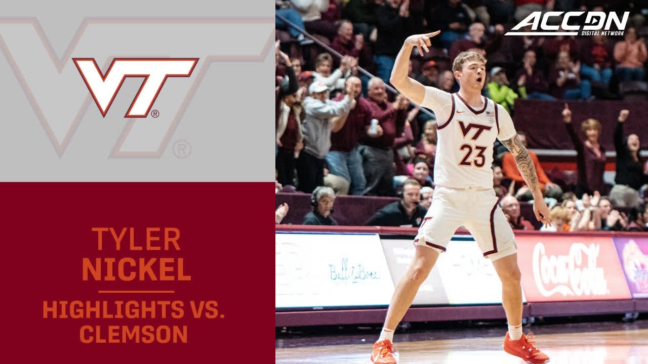 Tyler Nickel’s career game helps Hokies upset Clemson; Kerwin Walton scores 16