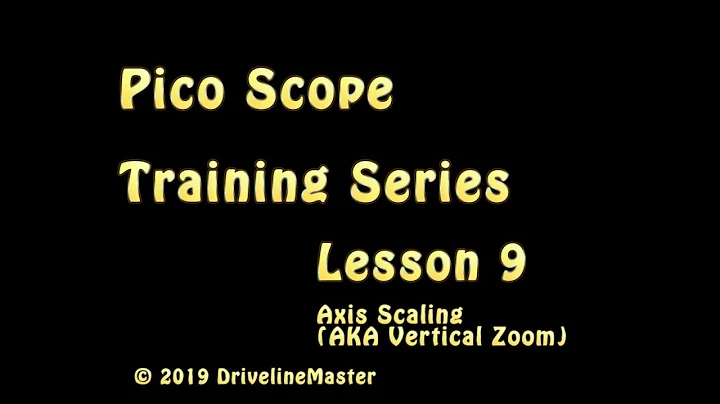Pico Scope 6, Axis Scaling (Lesson 9)
