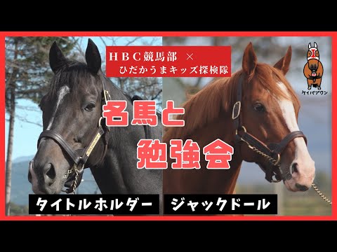 【HBC競馬部TV】タイトルホルダー、ジャックドール、ウシュバテソーロ…馬産地の子どもたちが名馬を学ぶ!