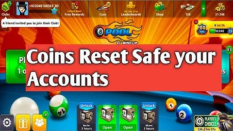 8 Ball Pool Coins Reset Safe Your Accounts