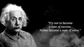 "Try not to become a man of success. Rather become a man of value.|| Albert Einstein || Motivation||