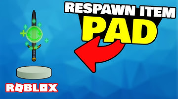 How to make a RESPAWN ITEM PAD in ROBLOX STUDIO!