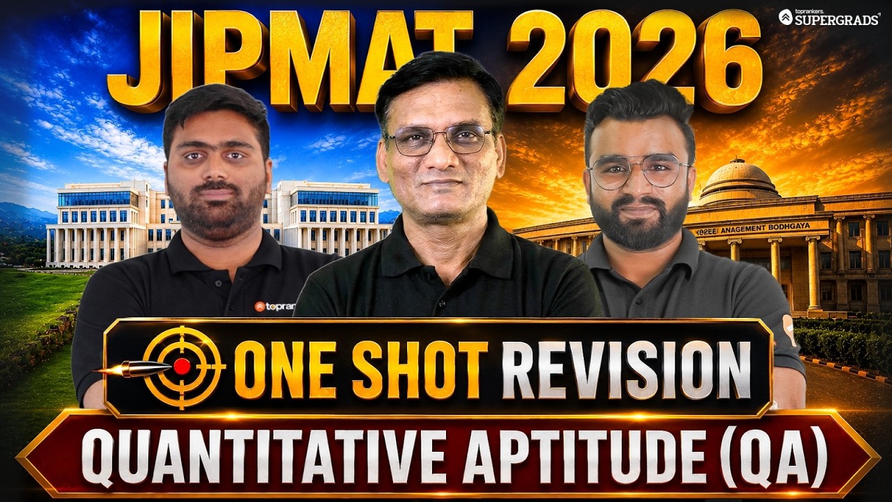 JIPMAT 2026 One Shot Revision | Complete Quantitative Aptitude Marathon ...