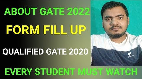 GATE 2022 FORM FILL UP