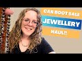Car Boot Sale Vintage Jewellery Haul - Sterling Silver, Amber, Millefiori Glass, Gemstones & More!