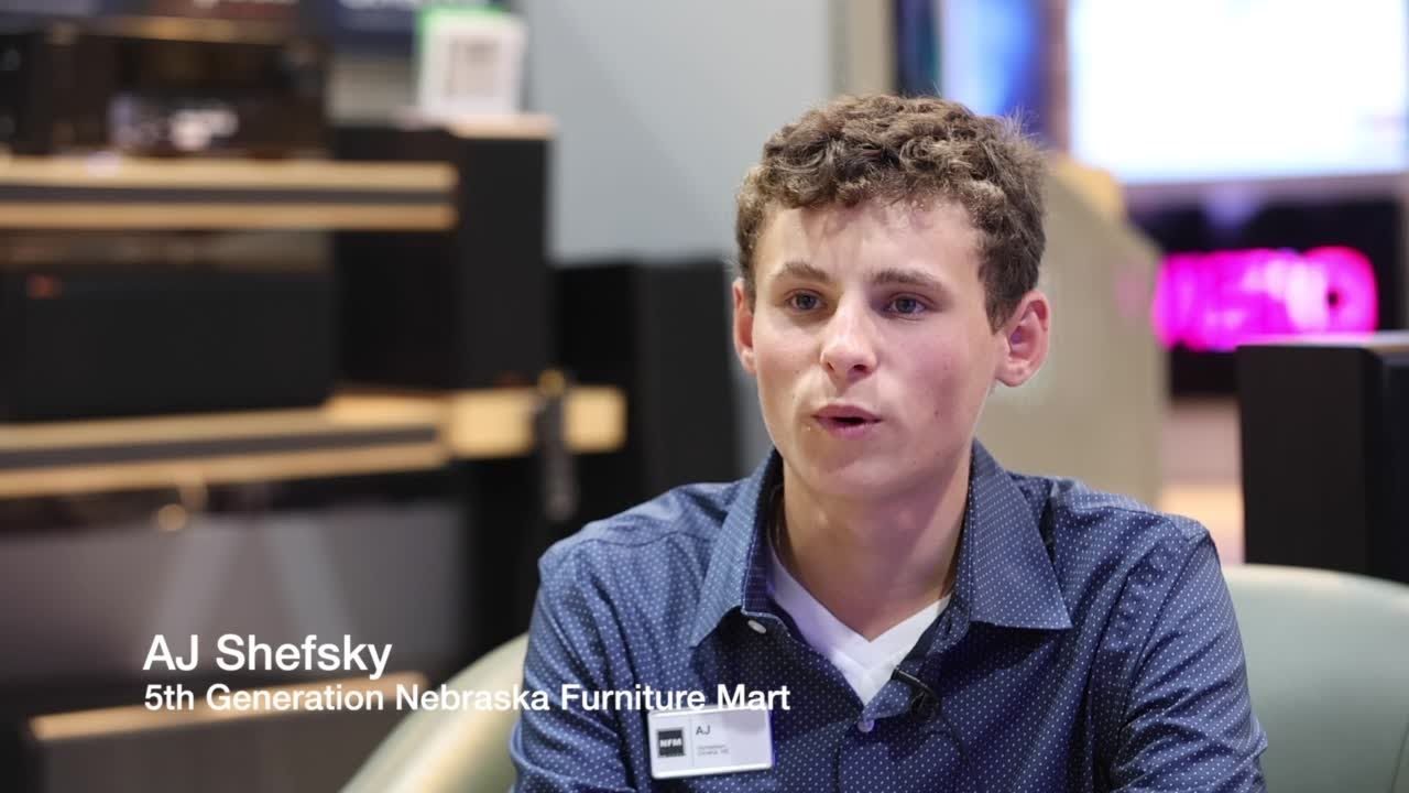 Fifth generation worker starts at Nebraska Furniture Mart YouTube