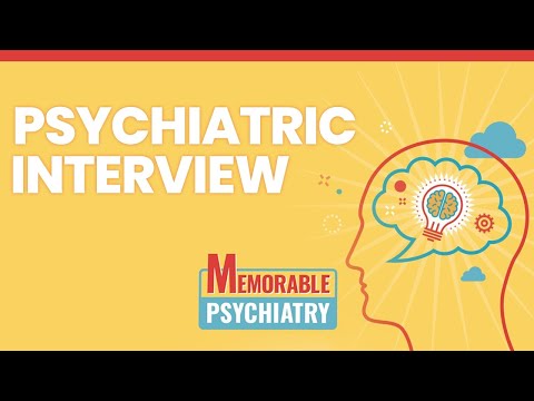 Psychiatric Interview and History Taking Mnemonics (Memorable Psychiatry Lecture)