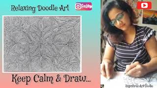 doodle art/Doodle for Beginners | Draw with Me Step-by-Step #art#viral