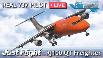 Real 737 Captain LIVE | Just Flight Avro RJ QT Preview | East Midlands – Geneva | MSFS 2024
