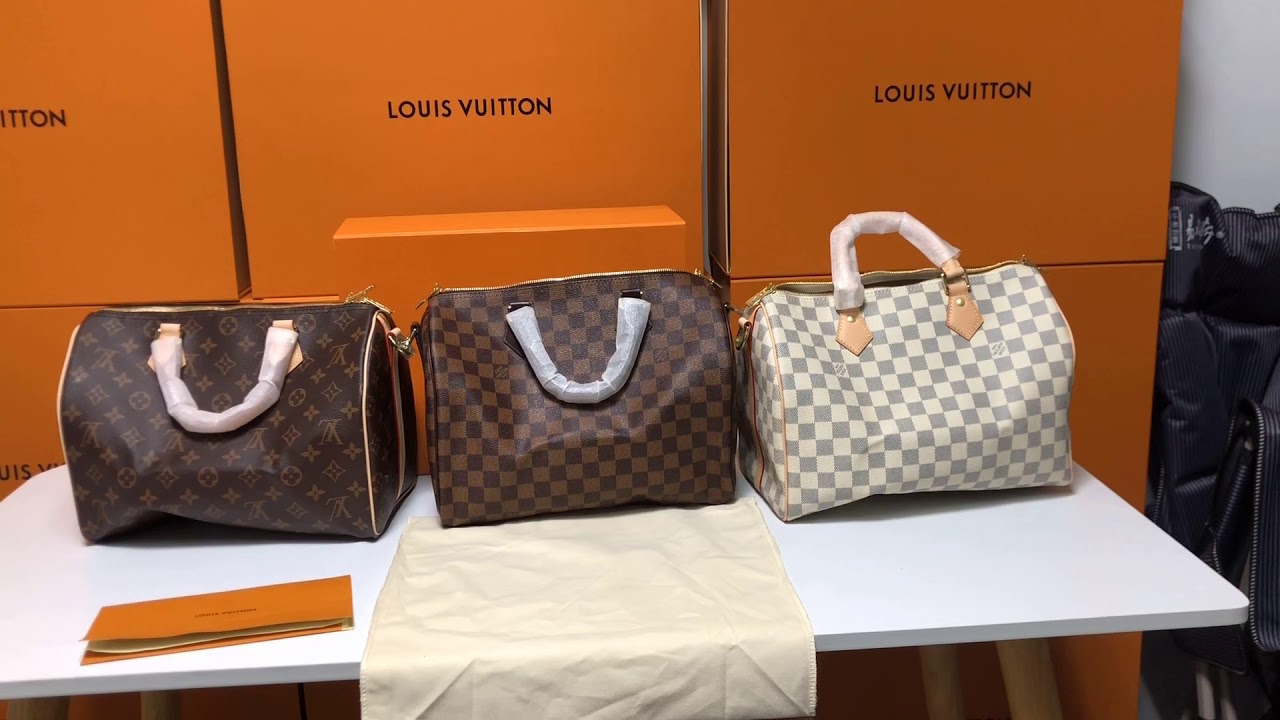 Comparaison vrai et faux sac Louis Vuitton speedy (real vs fake Louis ...