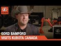 Gord bamfords memorable visit to kubota canada