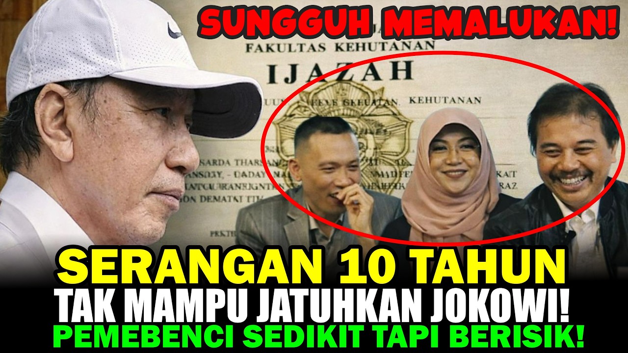 SERANGAN 10 TAHUN TAK JATUHKAN JOKOWI! DARI ISU IJAZAH SAMPAI FITNAH… MALAH MAKIN KUAT!