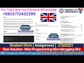 Client Work (Assignment) |CS5021 project Microblogging System in JavaScript| University of Greenwich