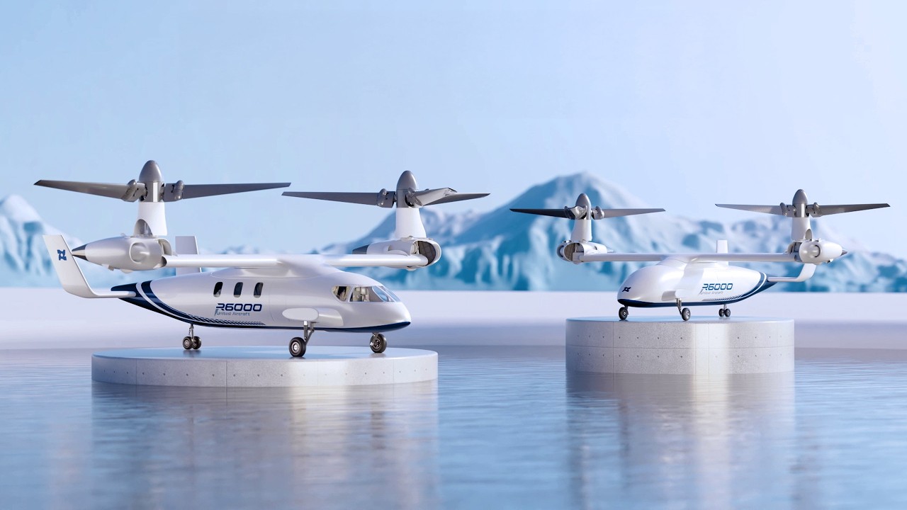 Lanying R6000 #Tiltrotor by United Aircraft Technology from Shenzhen China - features video #倾转旋翼飞行器