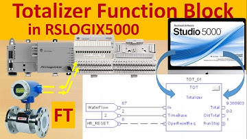 Logix5000 Totalizer Function Block in Studio5000 / RSLogix5000 |How to totalize analog input signal?