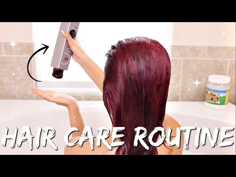 Hair Care Routine Colored Bleached Youtube