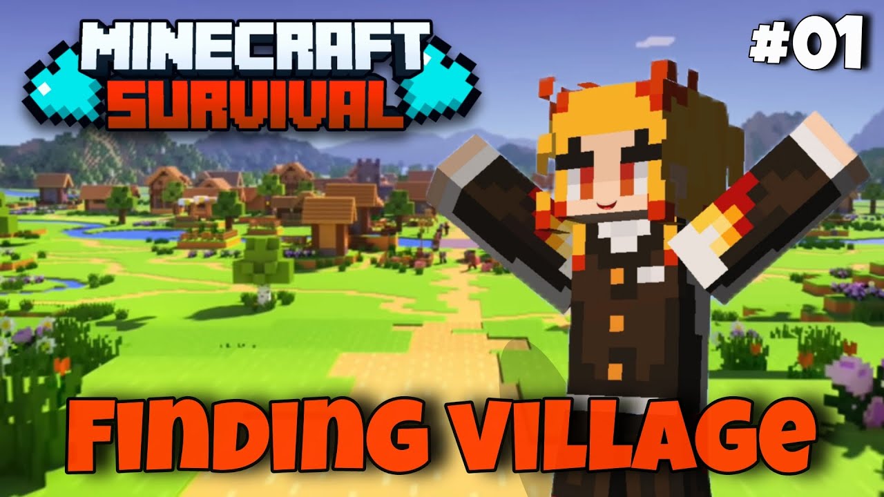 Finding Village | Minecraft Survival Series Episode 01 - YouTube