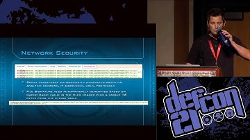 Defcon 21 - Combatting Mac OSX/iOS Malware with Data Visualization