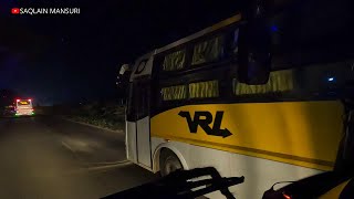 VOLVO B11R OVERTAKE🥵 OTHER BUSES 🔥 Night Driving With 📯Pressure Horn