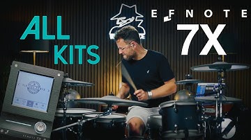 EFNOTE 7X e-drums playing ALL kits sound demo BINGE ALERT!