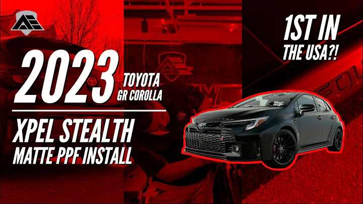 The FIRST Matte Black 2023 GR Corolla in the Country?! - XPEL Stealth PPF Install - 4K