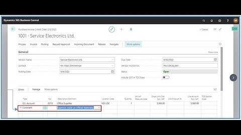 Insert and Print Comment in Business Central