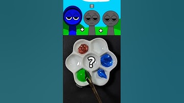 Guess the mixed colors #sprunki #colormixing #asmr #satisfying #incredibox