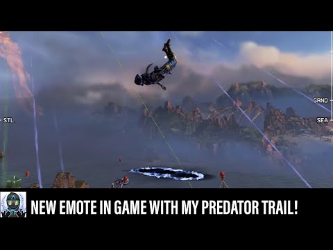 New Apex Legends Season 8 Battle Pass Wraith Perpetual Motion Skydive Emote With Predator Trail!