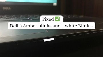 (Fixed ✅) Dell 3 Amber(Yellow) light blinking and 1 white blinking on charger indicator
