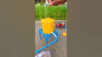 diy tractor mini water tank science project #tractor