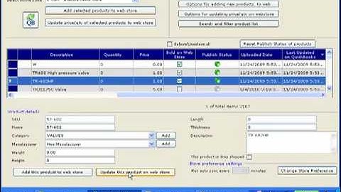 T-HUB demo - Udating inventory on X-Cart website from QuickBooks