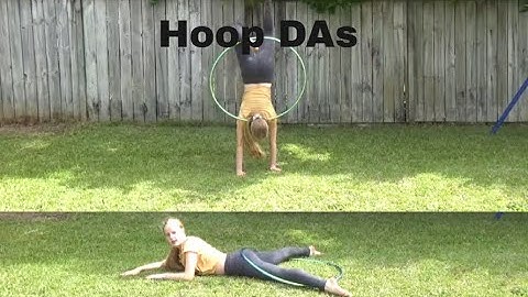 5 EASY HOOP DAS | Rhythmic Gymnastics Easy Hoop Difficulties Of Apparatus Tutorial