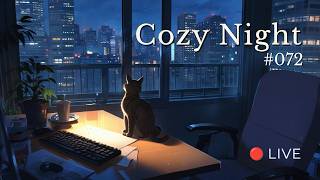 Cat by My Desk 🐱 Rainy Window Lo-fi | Study, Work &amp; Relax with a Calm Cat (3H)