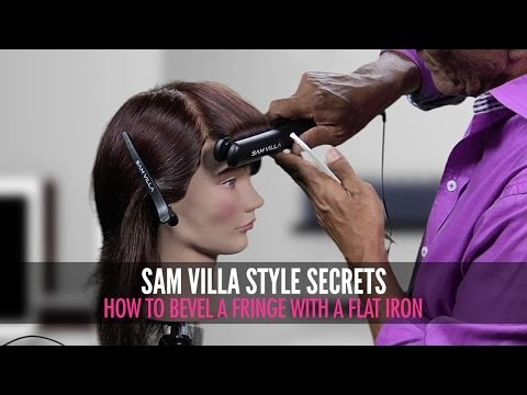 How To Bevel A Fringe With A Flat Iron Without Creating Lines