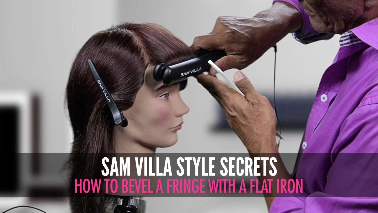 How To Flat Iron And Style Your Bangs Without Creating Lines