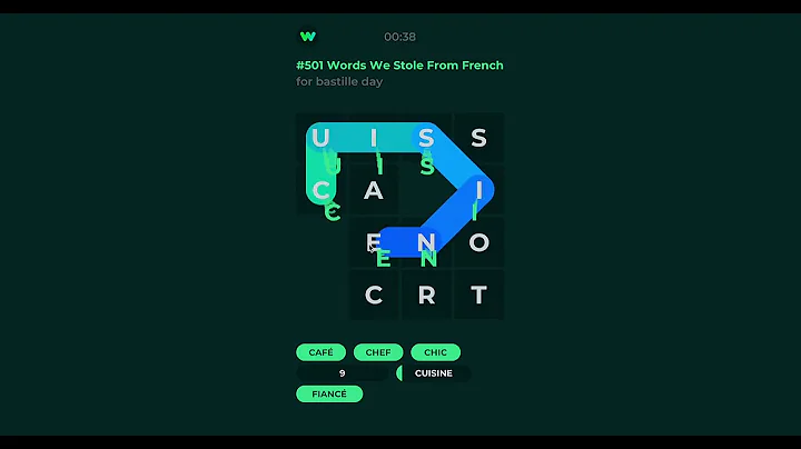 Word Salad #501 Answer - Words We Stole From French #wordsalad