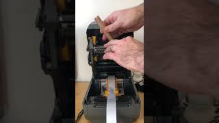 How to Install a Roll of Satin & printer ribbon in to Zebra