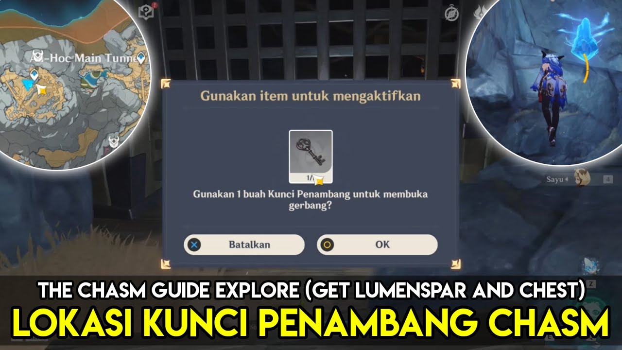 Lokasi Kunci Penambang Ad Hoc Main Tunnel The Chasm (Get Lumenspar ...