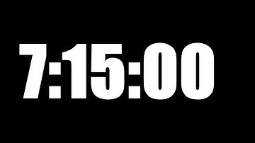 7 HOUR 15 MINUTE TIMER • 435 MINUTE COUNTDOWN TIMER ⏰ LOUD ALARM ⏰