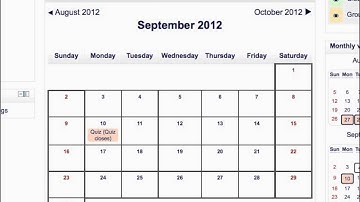 Moodle - Adding an event to the calendar