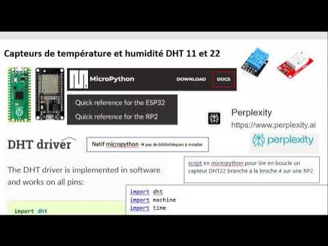 ia Perplexity & Capteurs DHT 11 ou DHT 22 micropython sur RP2 ou ESP32 ...