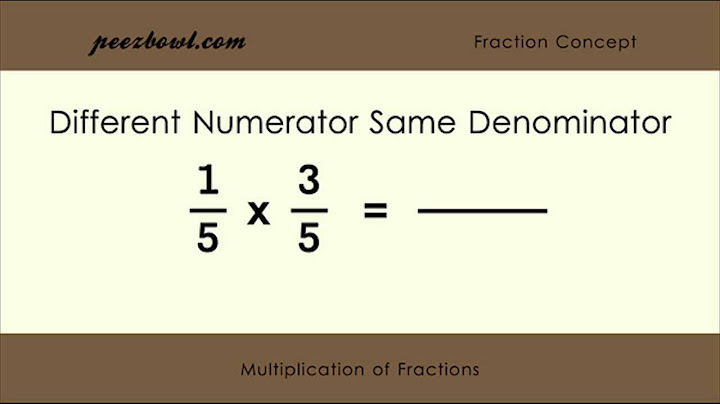 How do you multiply fractions with different denominators